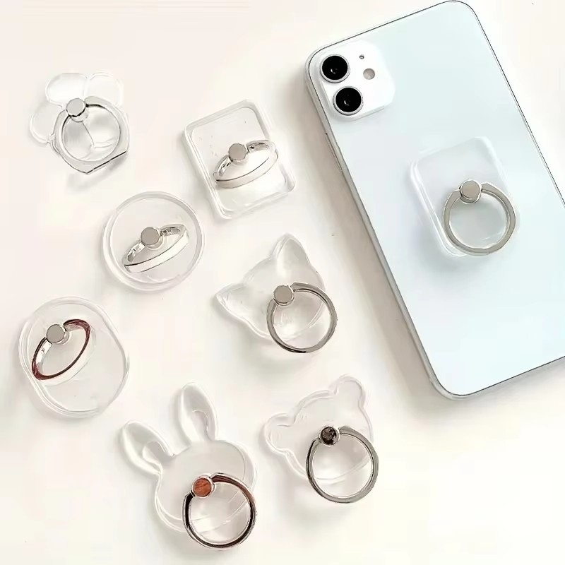 Phone Accessories Vendor - 1/2 pezzi Anello porta cellulare trasparente