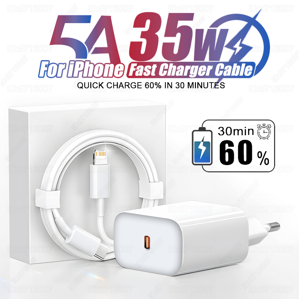 Phone Accessories Unique - 35W Per iPhone Caricatore USB Tipo