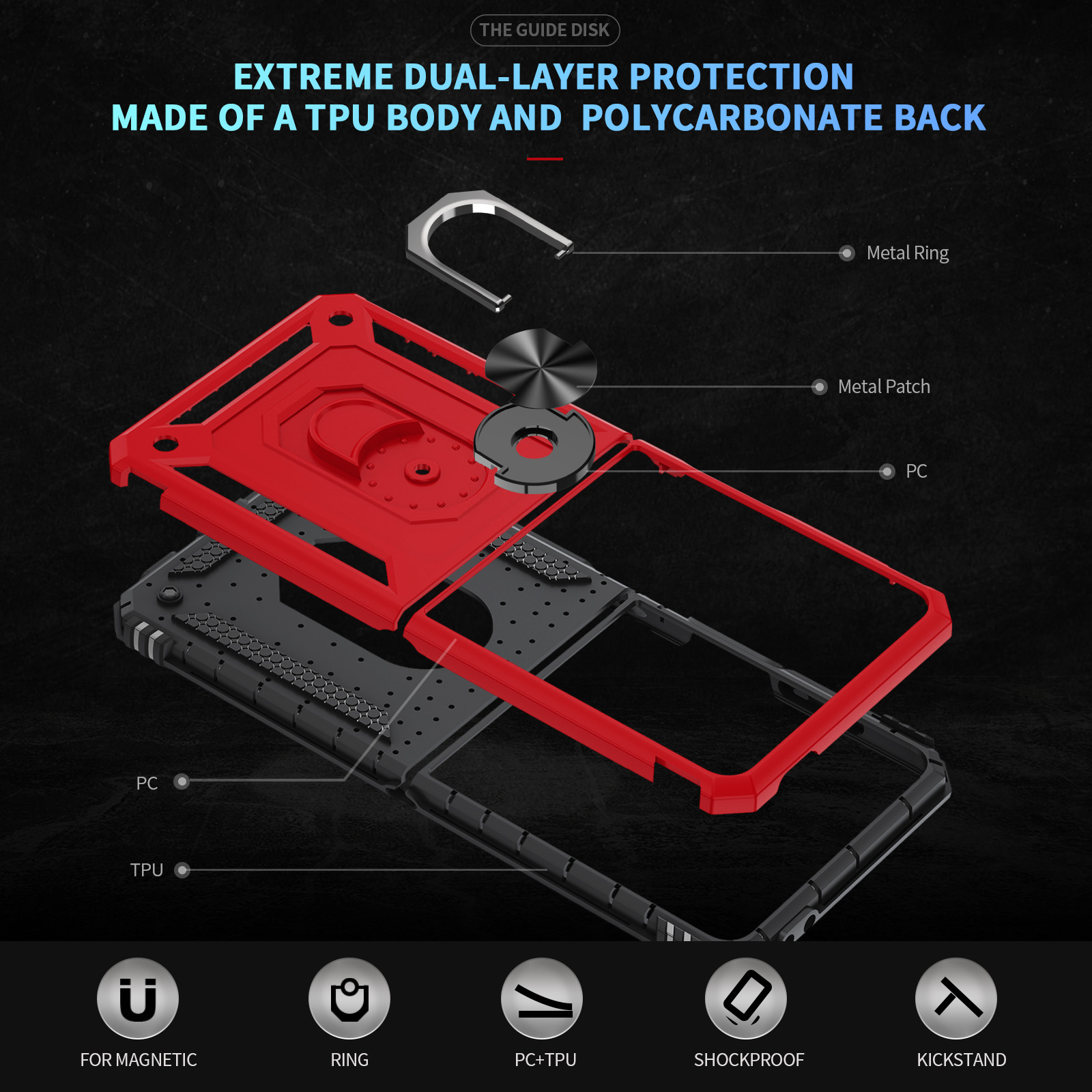 Custodia per telefono antiurto - Phone Accessories Ring Holder recensione e prezzo